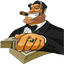 Dad is in business